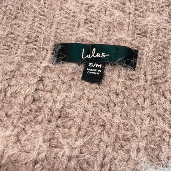 Lulus Mauve Ribbed Off-Shoulder Sweater - Cozy Fall Knit S/M 🩷 - Picture 4 of 4